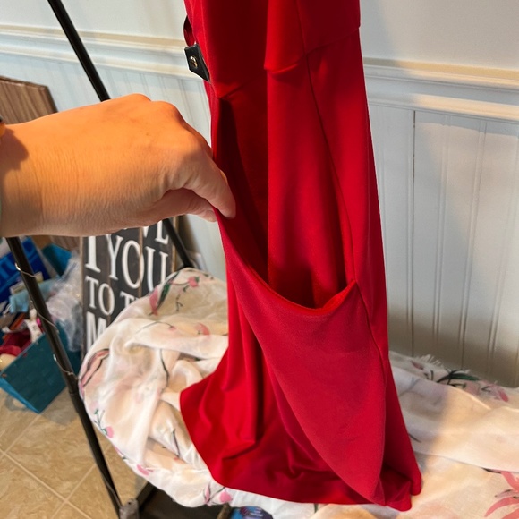 Joseph Ribkoff Red Formal Capped Sleeve Dress Size 10 C007 - Picture 11 of 16